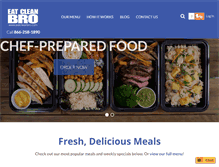 Tablet Screenshot of eatcleanbro.com